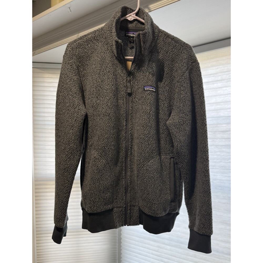 Patagonia Woolyester Fleece Jacket Men’s Gray Full Zip NWT TikTok 2021 Patch